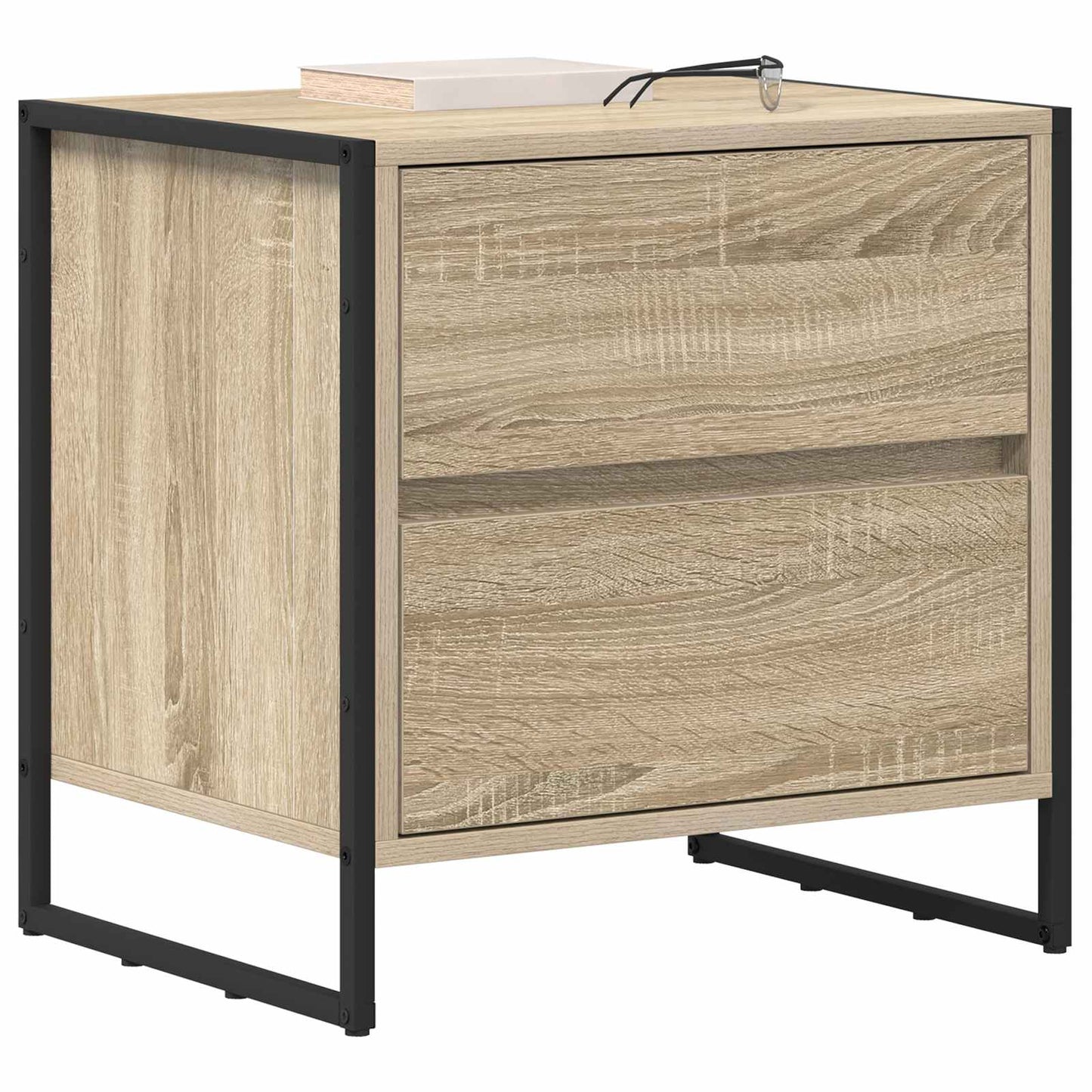 Éjjeli asztal 2 db Sonoma 50 x 39.5 x 50 cm Szerelt Fa