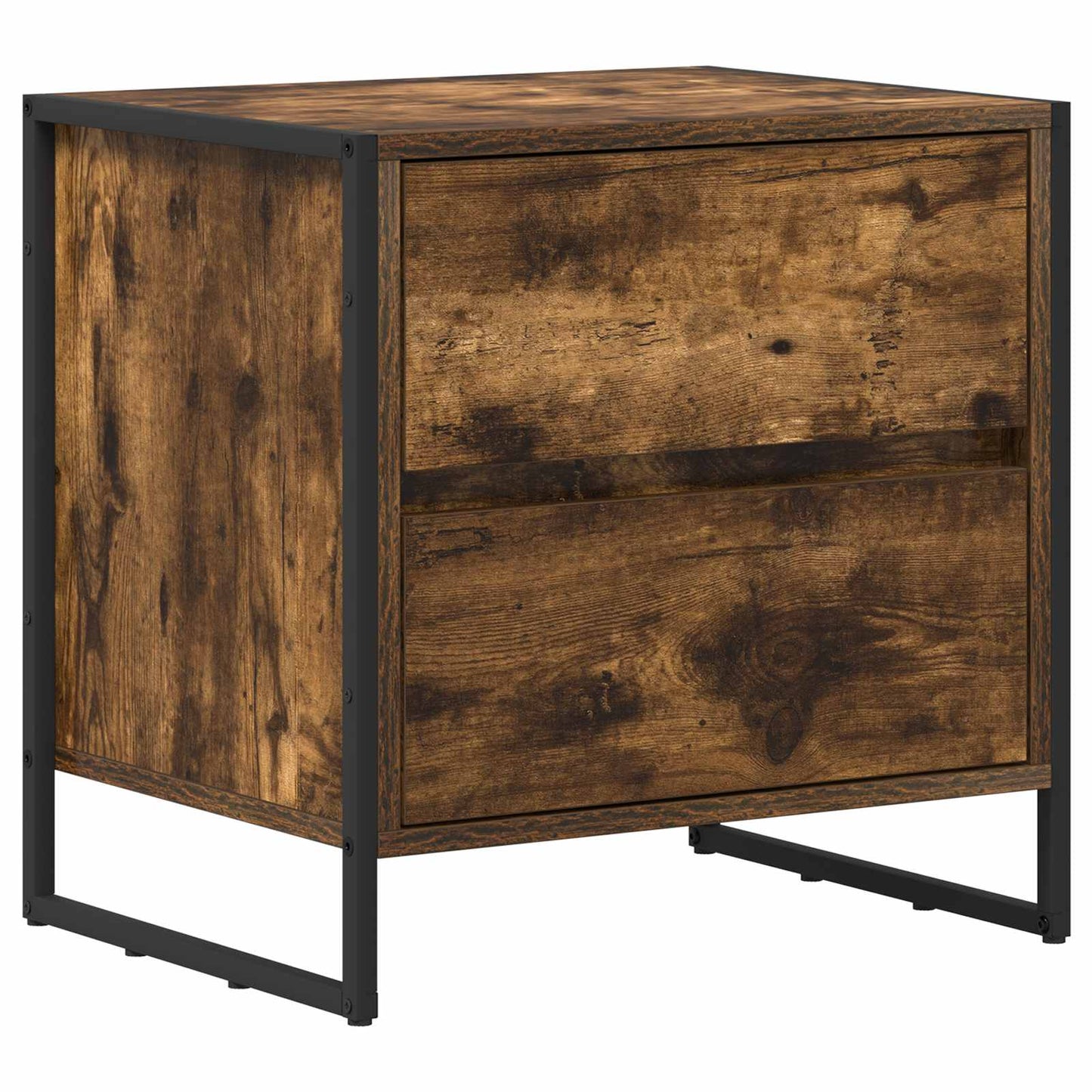 Éjjeli asztal 2 db Füstös tölgy 50 x 39.5 x 50 cm Szerelt Fa