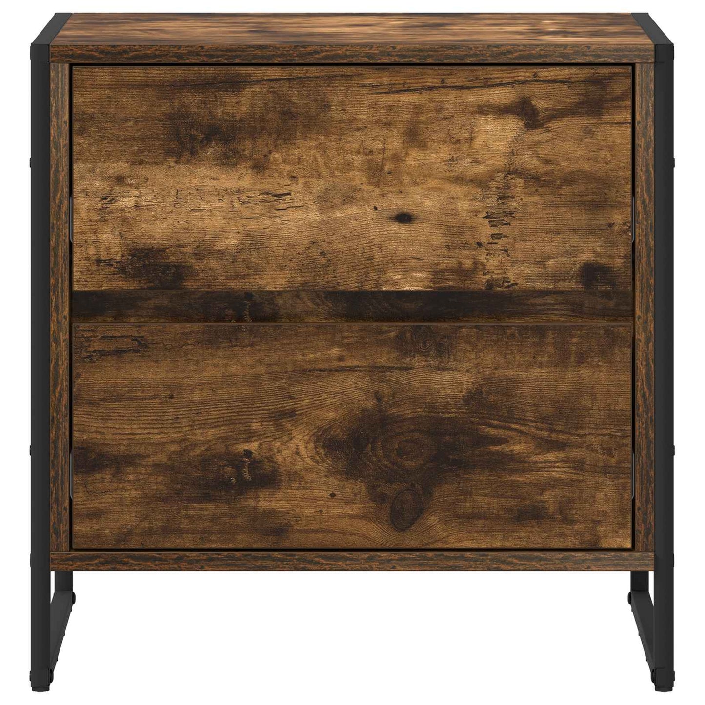 Éjjeli asztal 2 db Füstös tölgy 50 x 39.5 x 50 cm Szerelt Fa