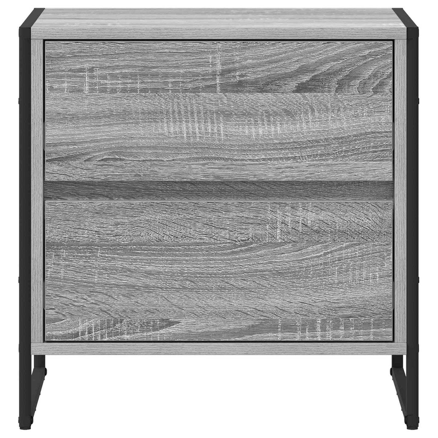 Éjjeli asztal 2 db Szürke Sonoma 50 x 39.5 x 50 cm Szerelt Fa
