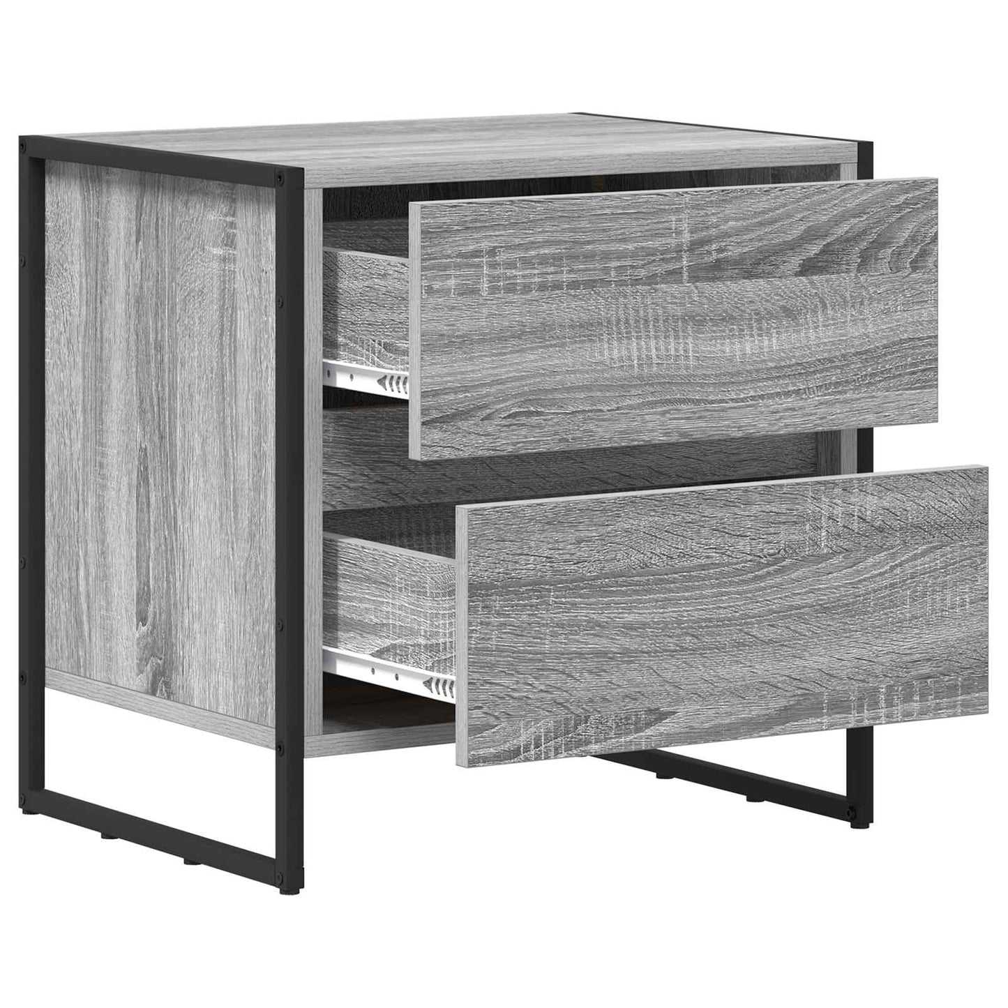Éjjeli asztal 2 db Szürke Sonoma 50 x 39.5 x 50 cm Szerelt Fa