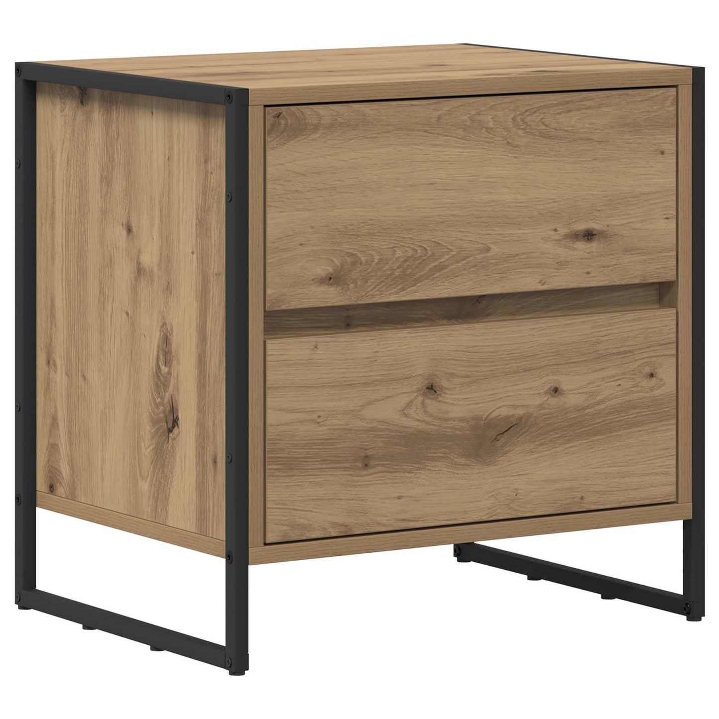 Éjjeli asztal 2 db Művészi tölgy 50 x 39.5 x 50 cm Szerelt Fa