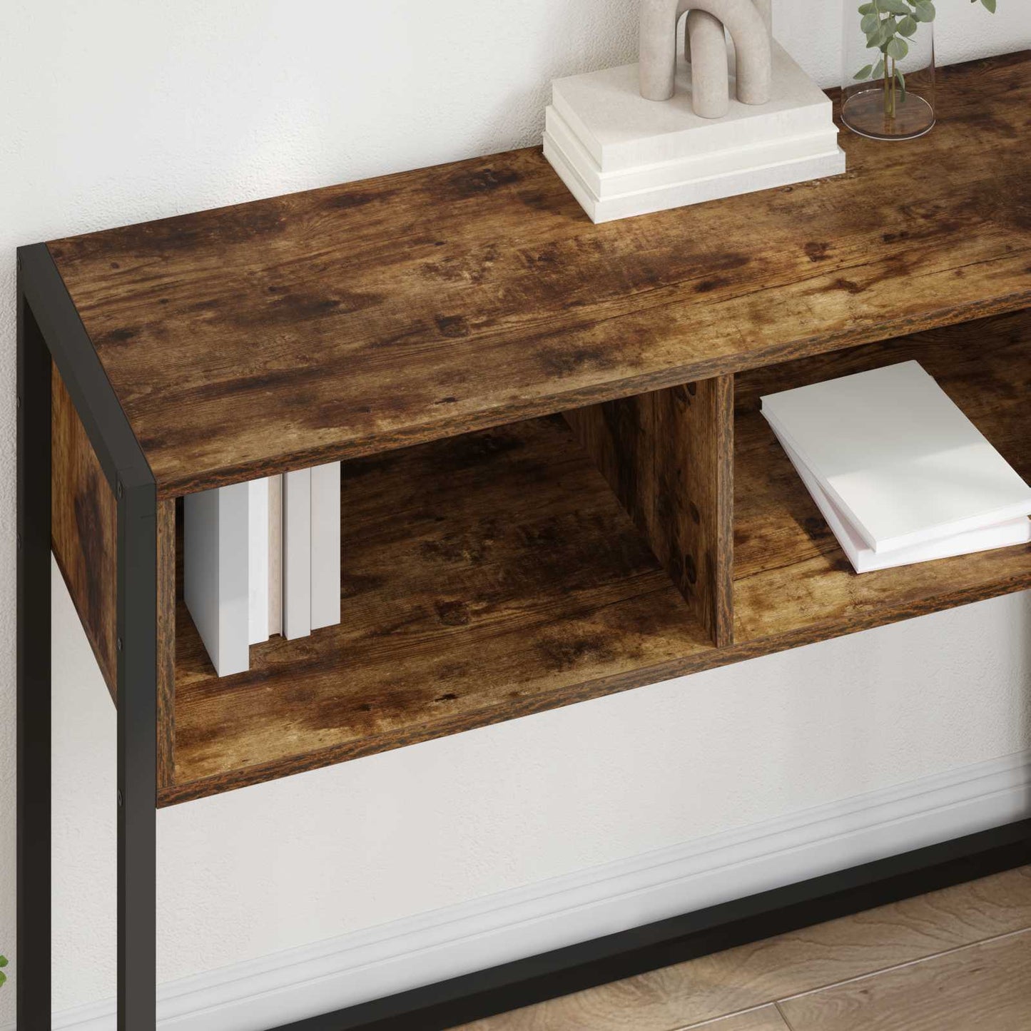 Végasztal Füstös tölgy 100 x 36 x 75 cm Szerelt Fa