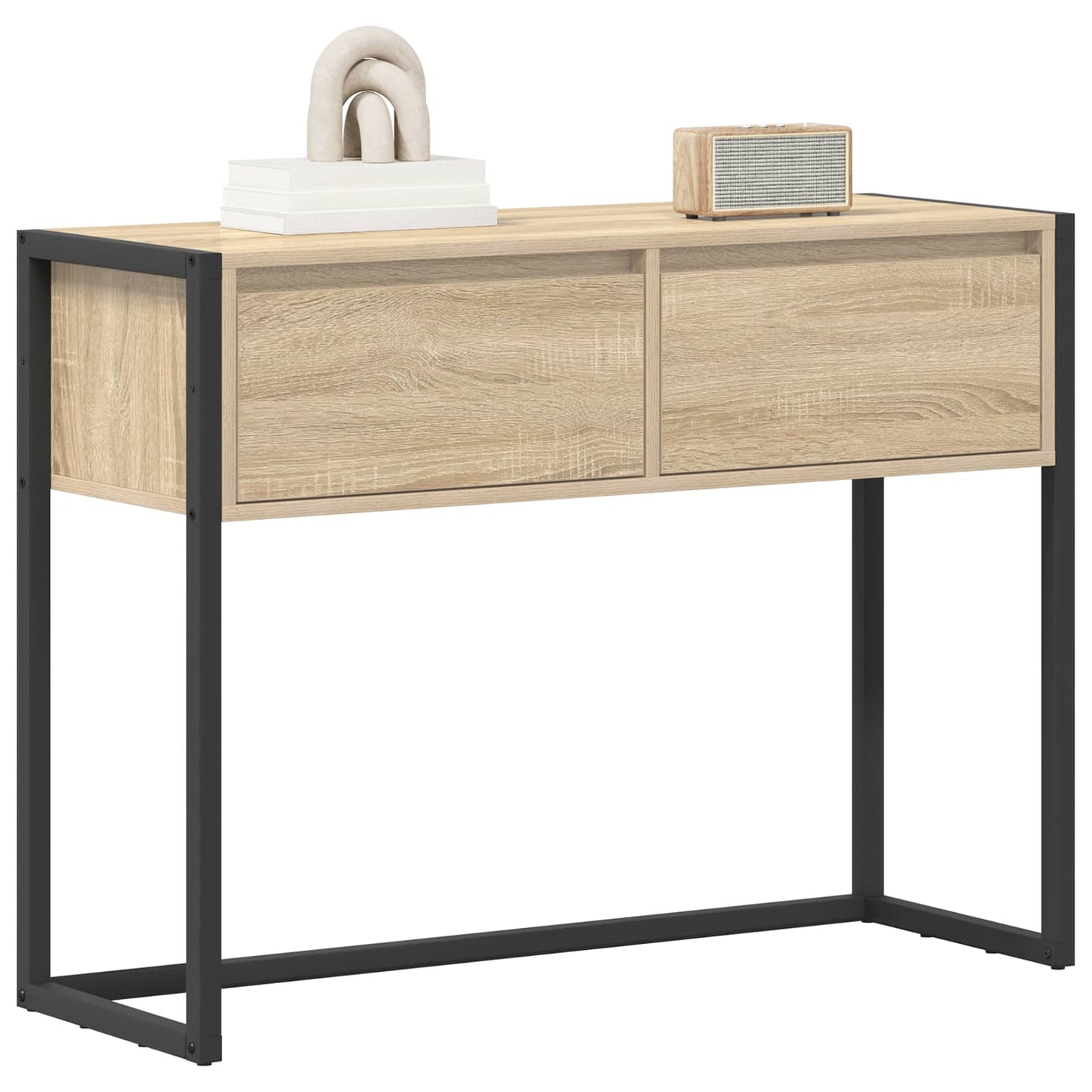 Végasztal fiókkal tárolóval Sonoma 100 x 36 x 75 cm Faanyag