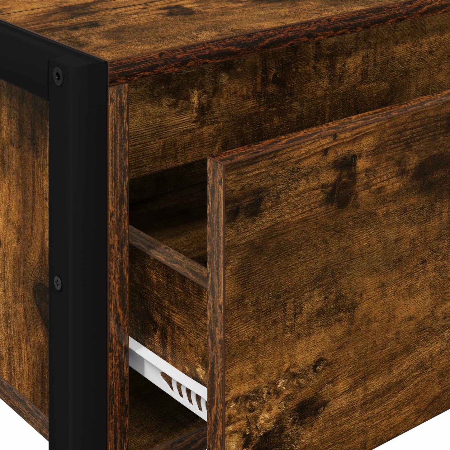 Végasztal Füstös tölgy 100 x 36 x 75 cm Szerelt Fa