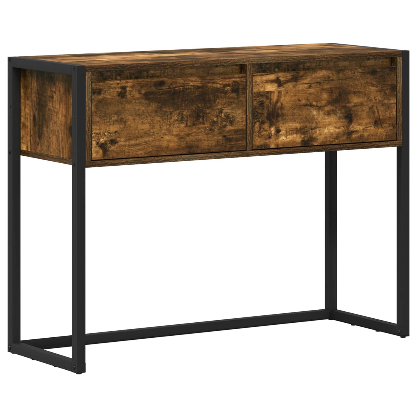 Végasztal fiókkal Füstös tölgy 100 x 36 x 75 cm Faanyag