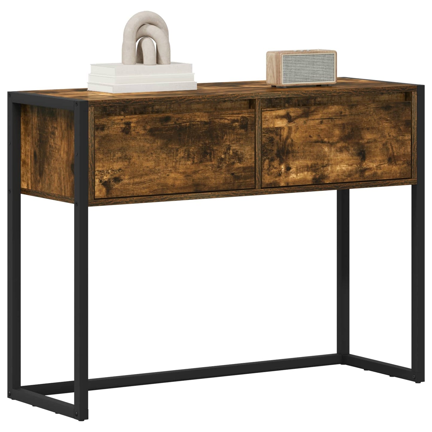 Végasztal Füstös tölgy 100 x 36 x 75 cm Szerelt Fa