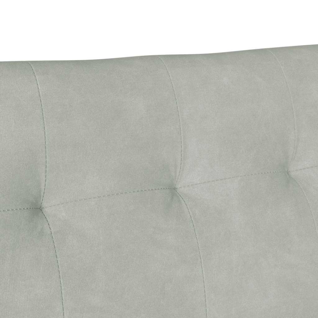 Chesterfield Pad Világosszürke 112 x 65,5 x 75 cm Bársony
