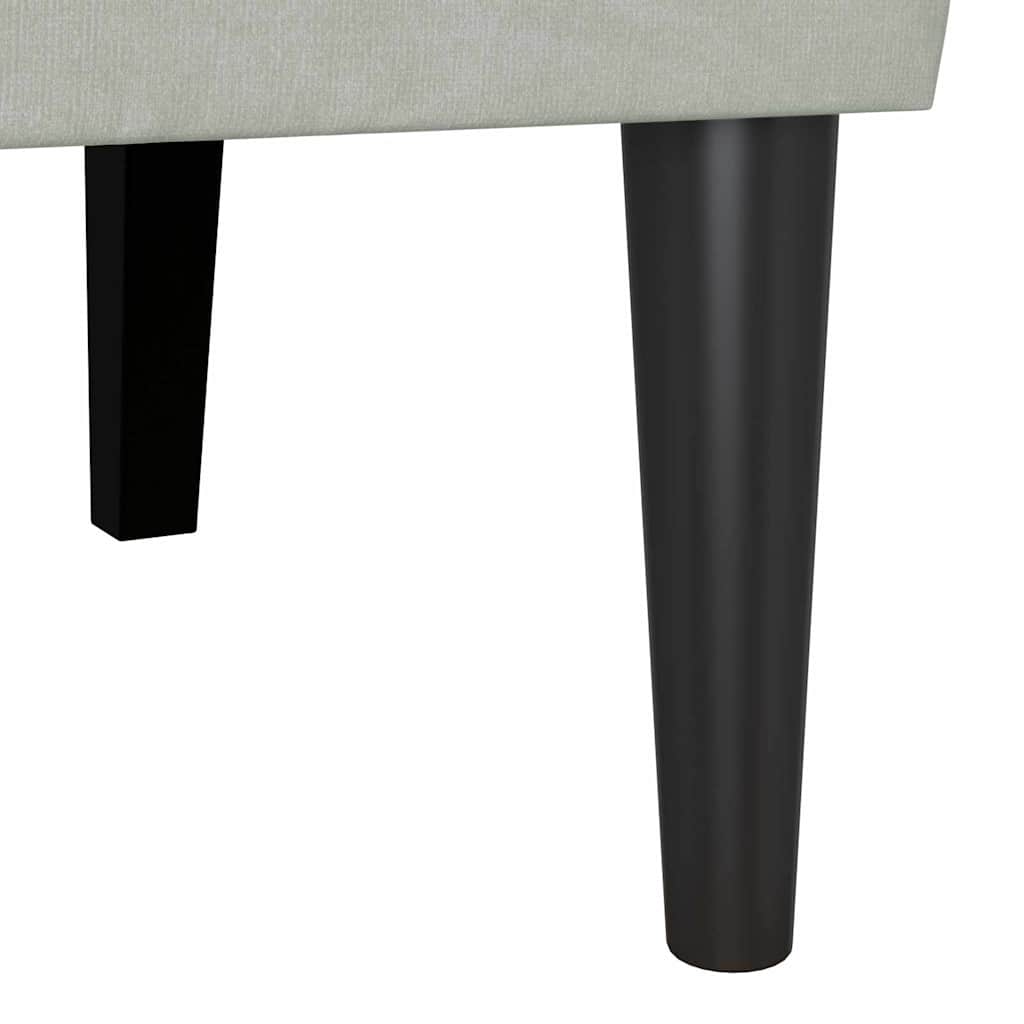 Chesterfield Pad Világosszürke 112 x 65,5 x 75 cm Bársony