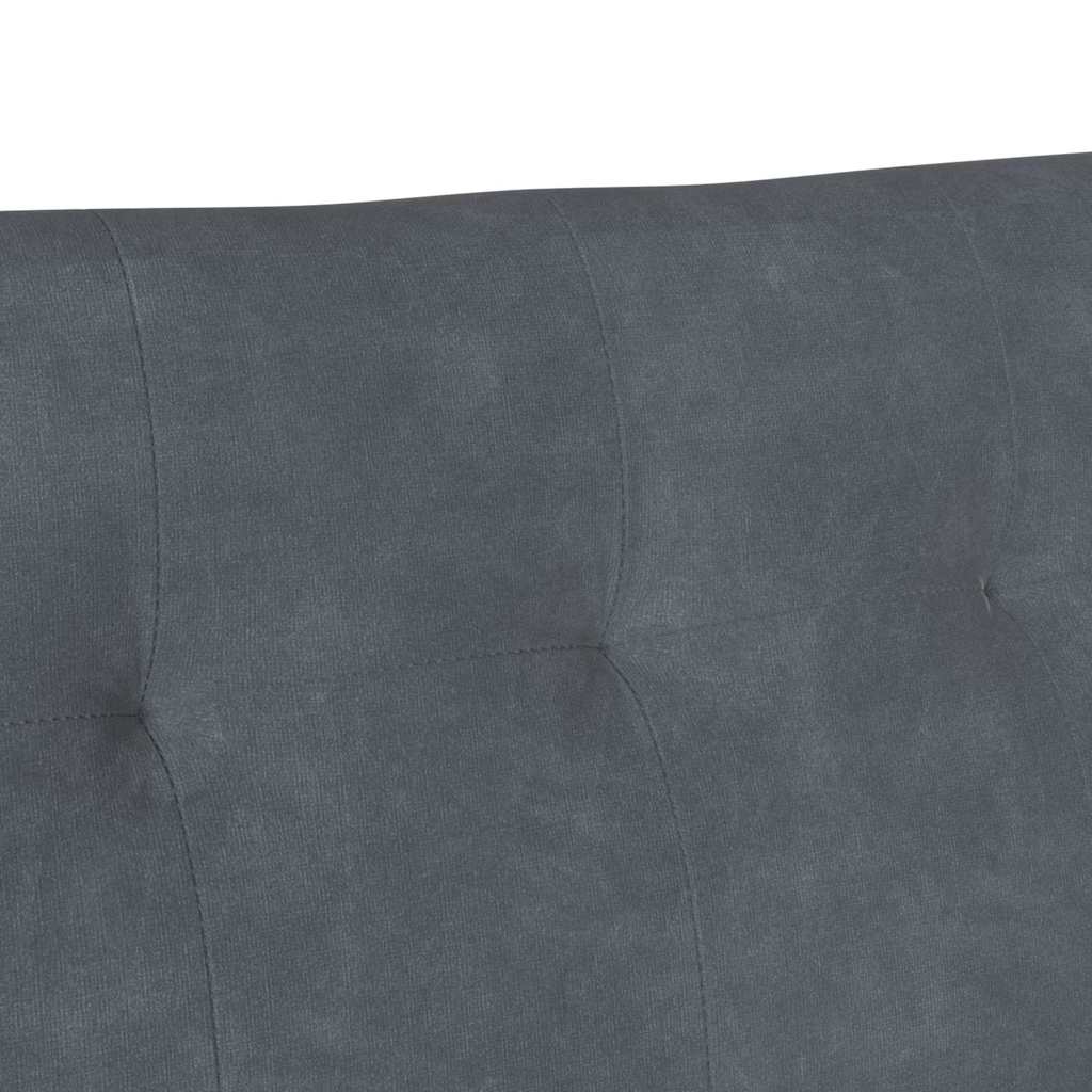 Chesterfield Pad Sötétszürke 112 x 65,5 x 75 cm Bársony