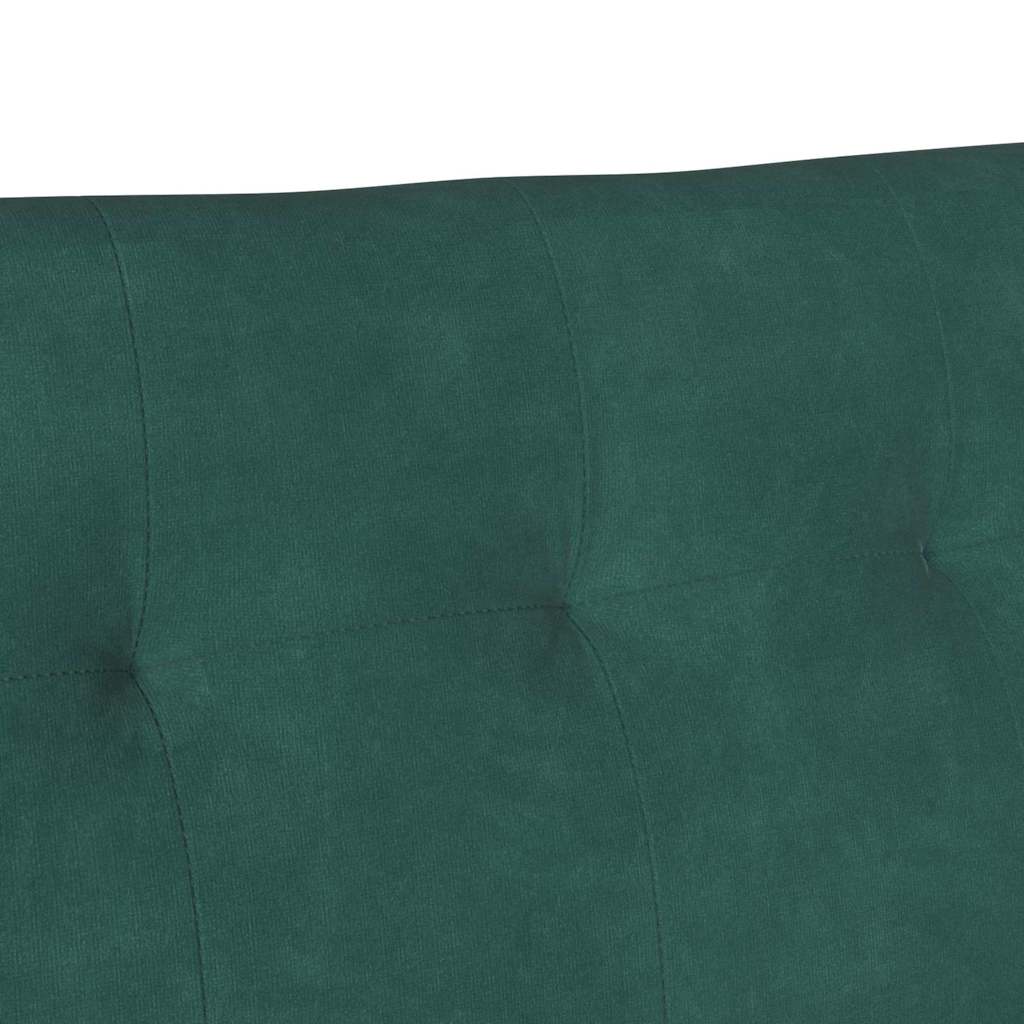 Chesterfield Pad Sötétzöld 112 x 65,5 x 75 cm Bársony