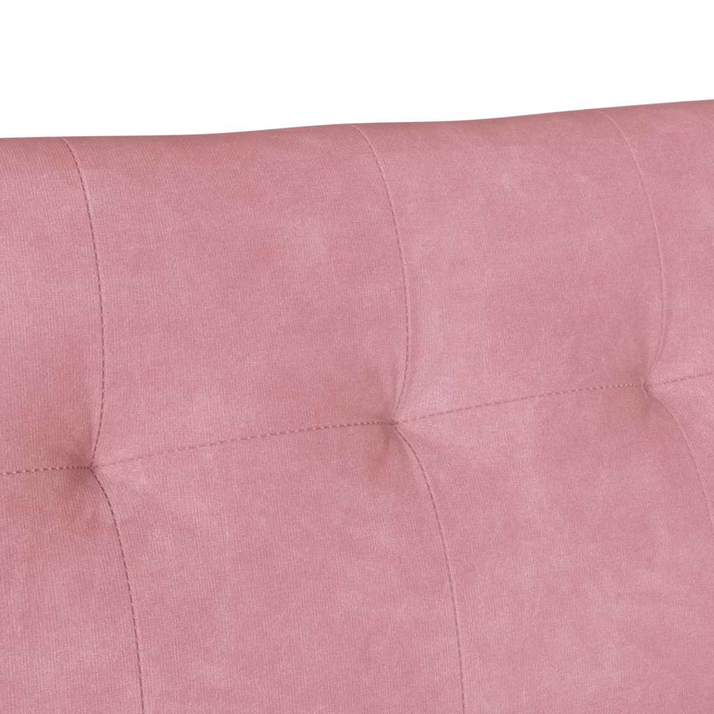Chesterfield Pad Rózsaszín 112 x 65,5 x 75 cm Bársony