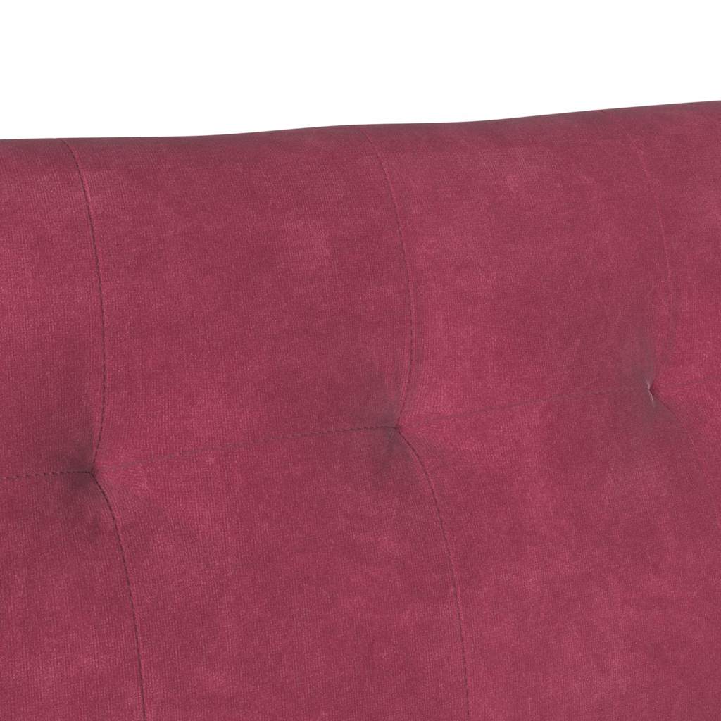 Chesterfield Pad Bordó 112 x 65,5 x 75 cm Bársony