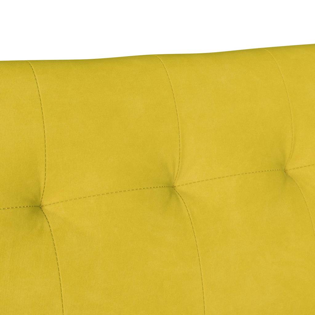 Chesterfield Pad Sárga 112 x 65,5 x 75 cm Bársony