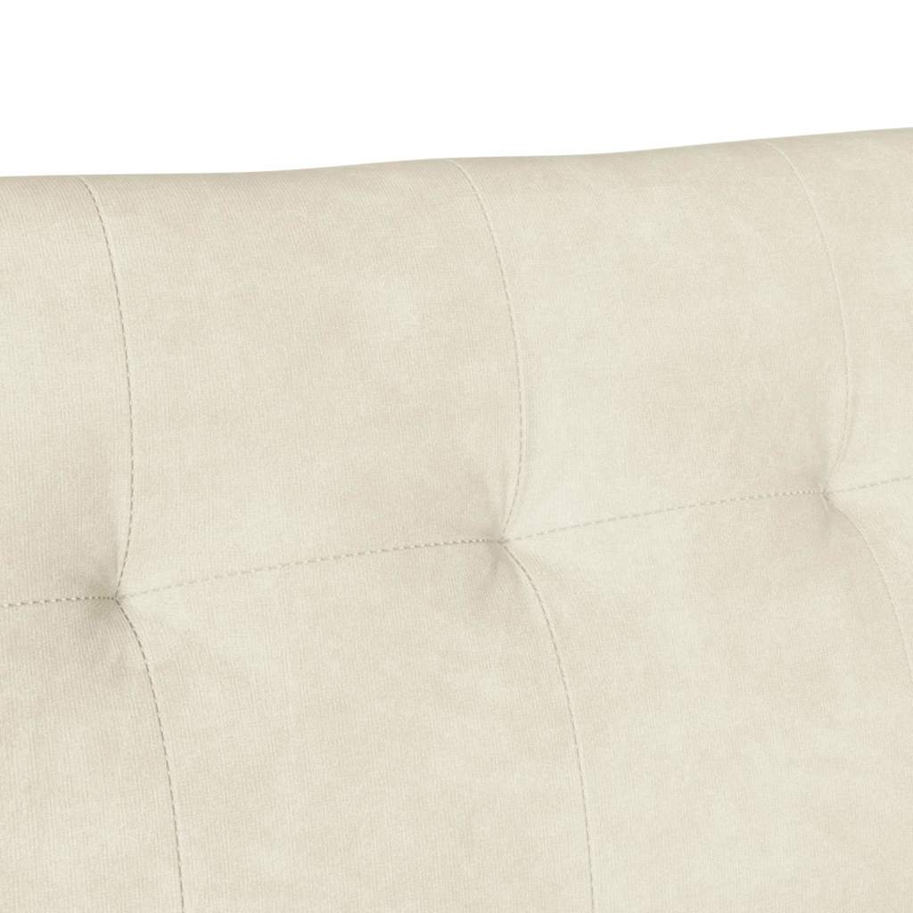 Chesterfield Pad Krém 112 x 65,5 x 75 cm Bársony