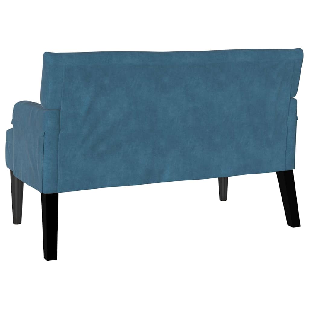 Chesterfield Pad Kék 112 x 65,5 x 75 cm Bársony