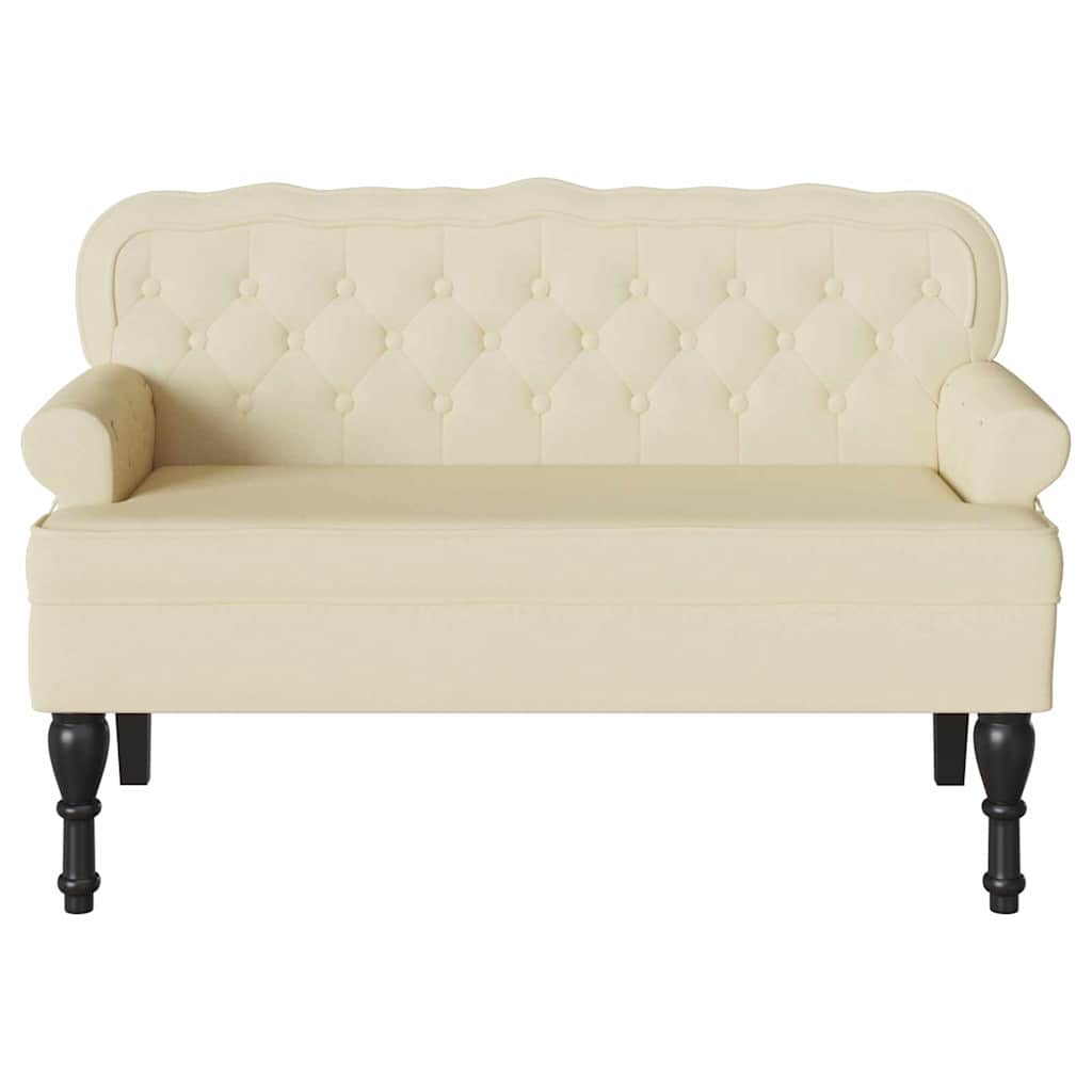 Chesterfield Pad Krém 119,5 x 64,5 x 75 cm Műbőr