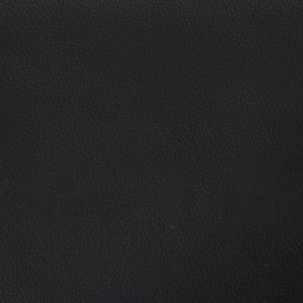 Chesterfield Pad Fekete 119.5 x 64.5 x 75 cm Műbőr