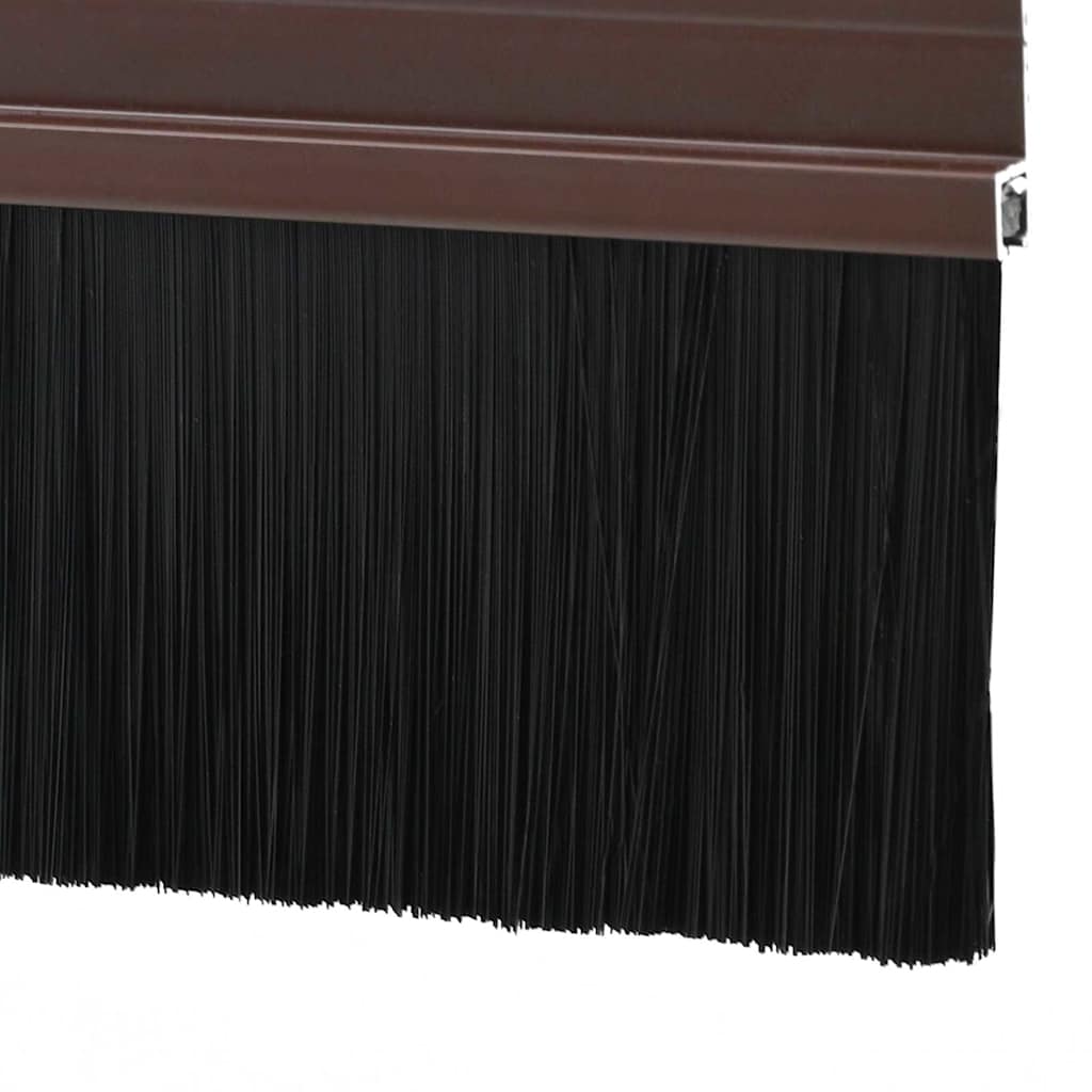 Öntapadó ajtó kefe tömítések 2 pcs Barna 100 cm