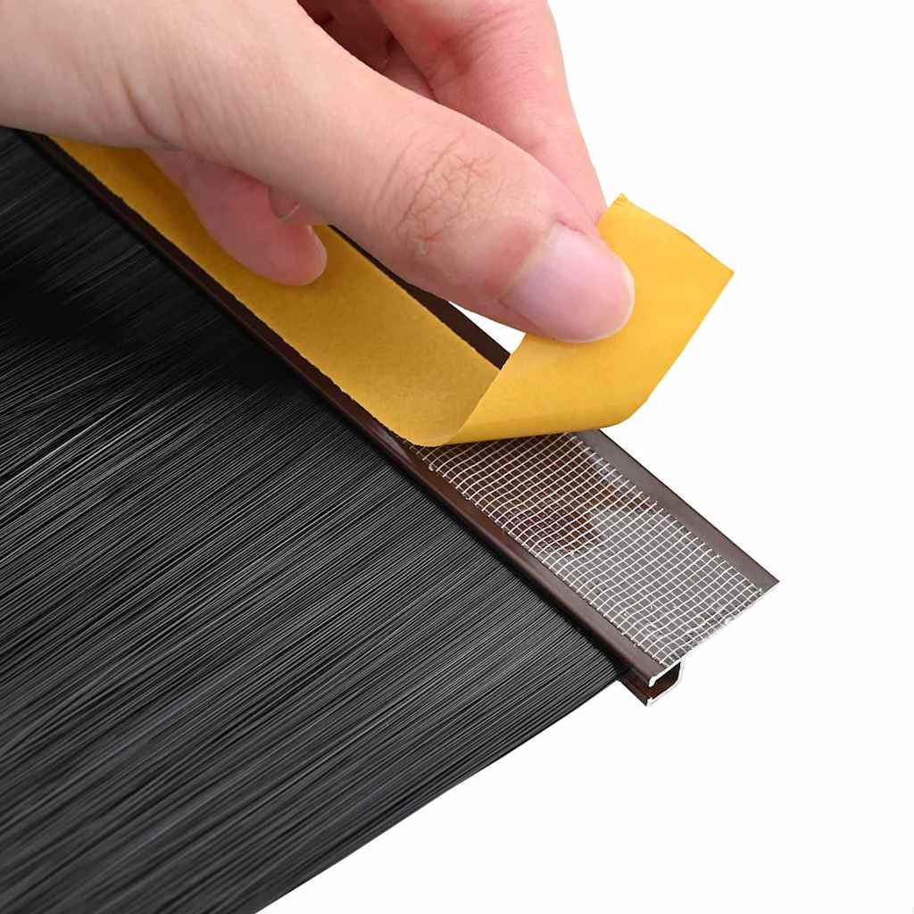 Öntapadó ajtó kefe tömítések 2 pcs Barna 100 cm