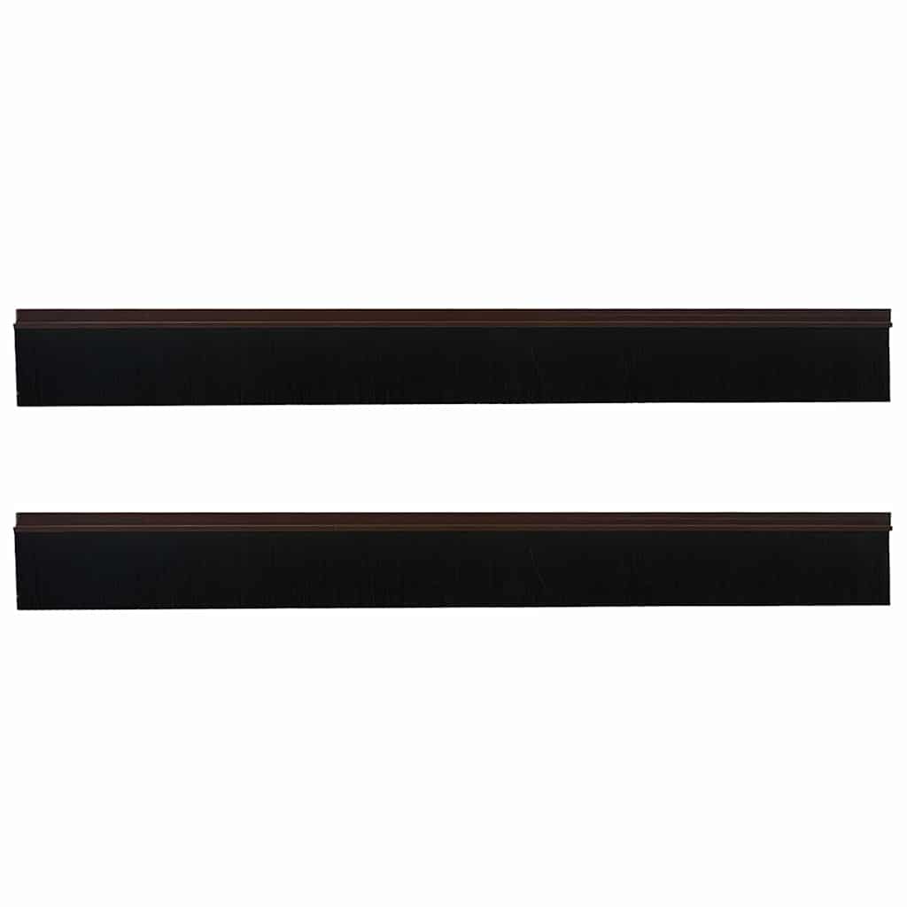 Öntapadó ajtó kefe tömítések 2 pcs Barna 100 cm