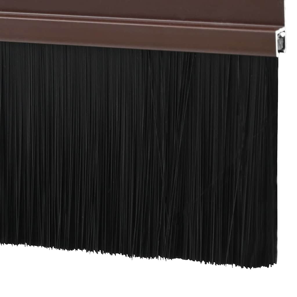 Öntapadó ajtó kefe tömítések 12 pcs Barna 100 cm
