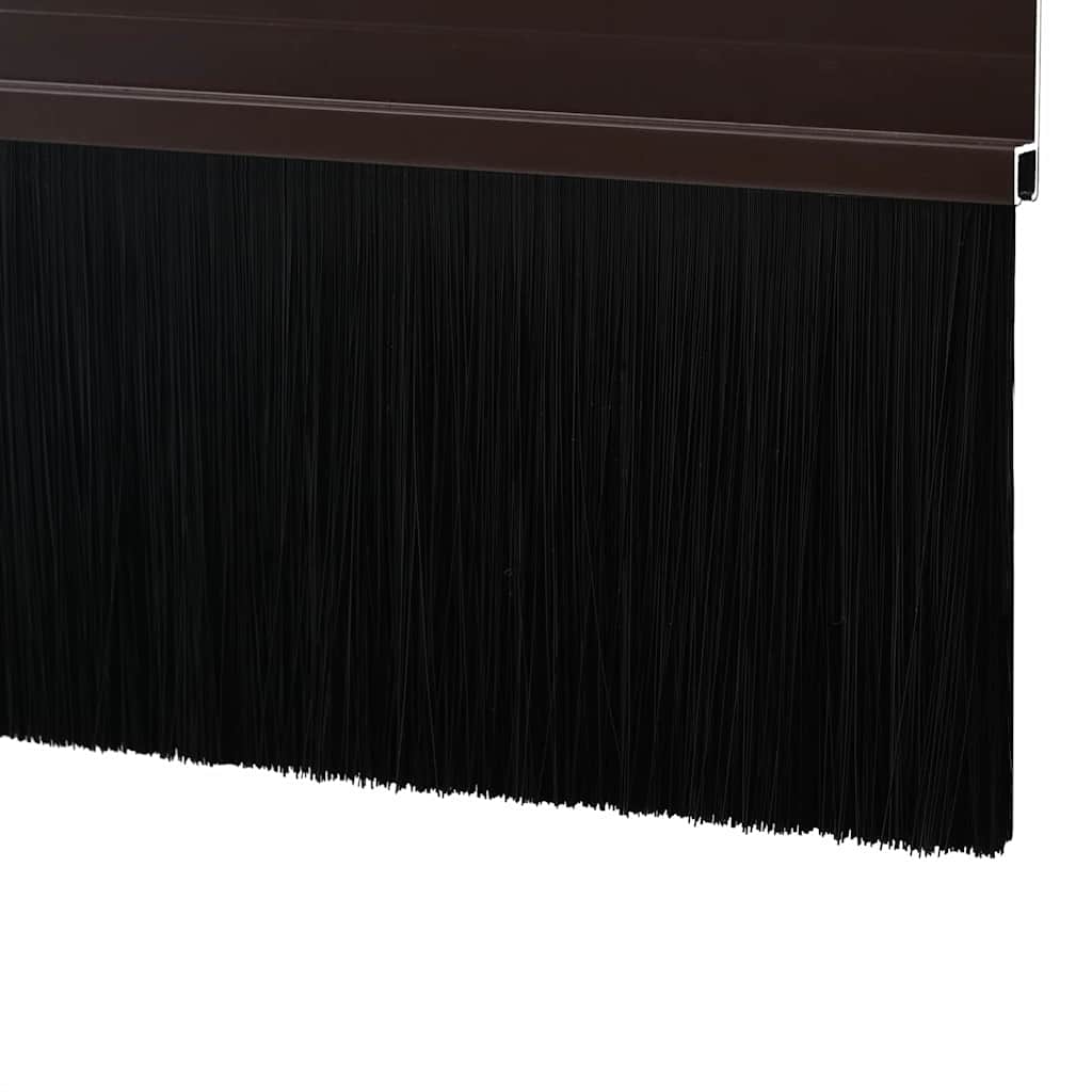 Öntapadó ajtó kefe tömítések 12 pcs Barna 100 cm