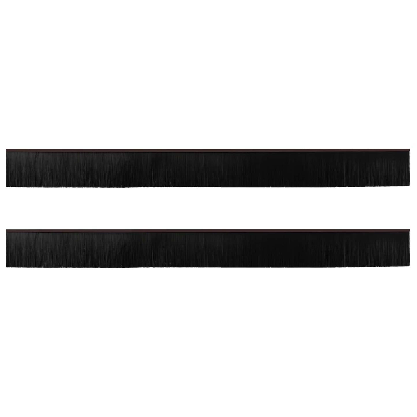 Öntapadó ajtó kefe tömítések 2 pcs Barna 100 cm