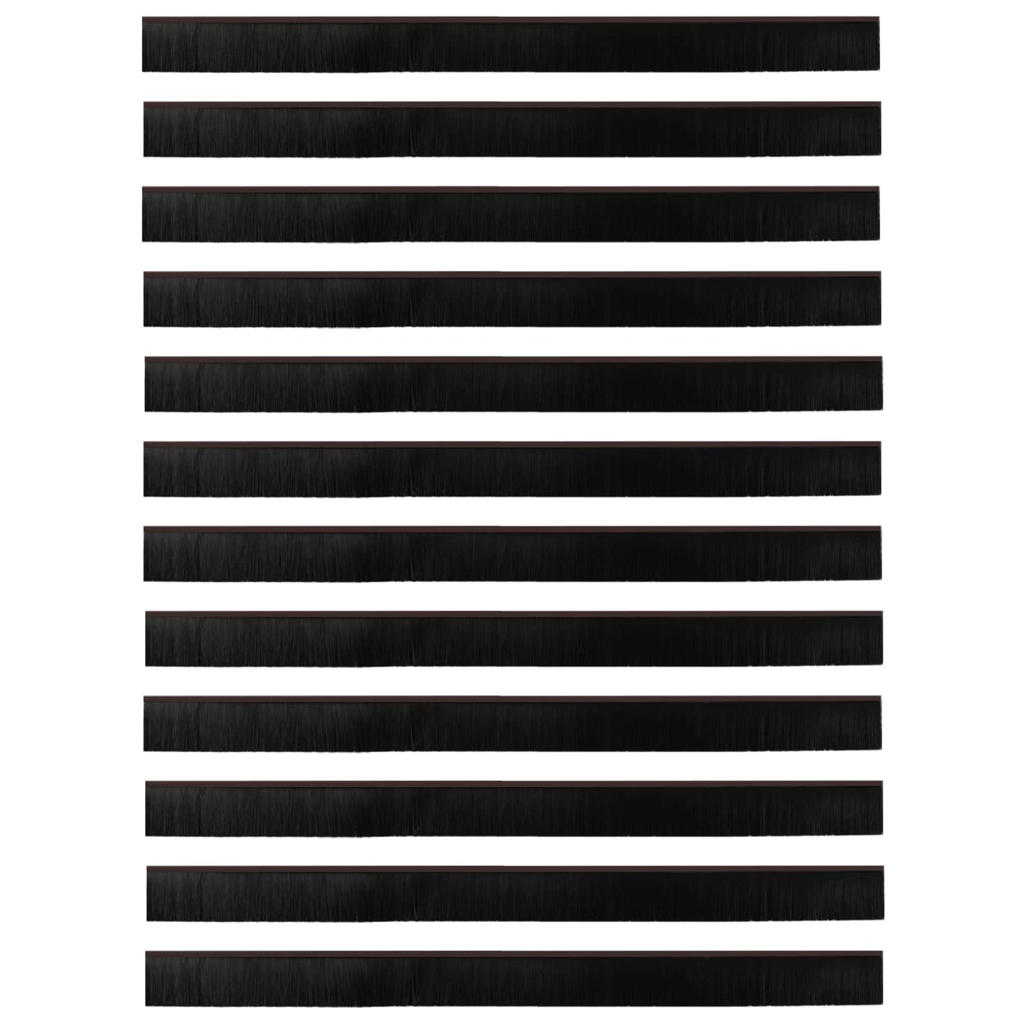 Öntapadó ajtó kefe tömítések 12 pcs Barna 100 cm
