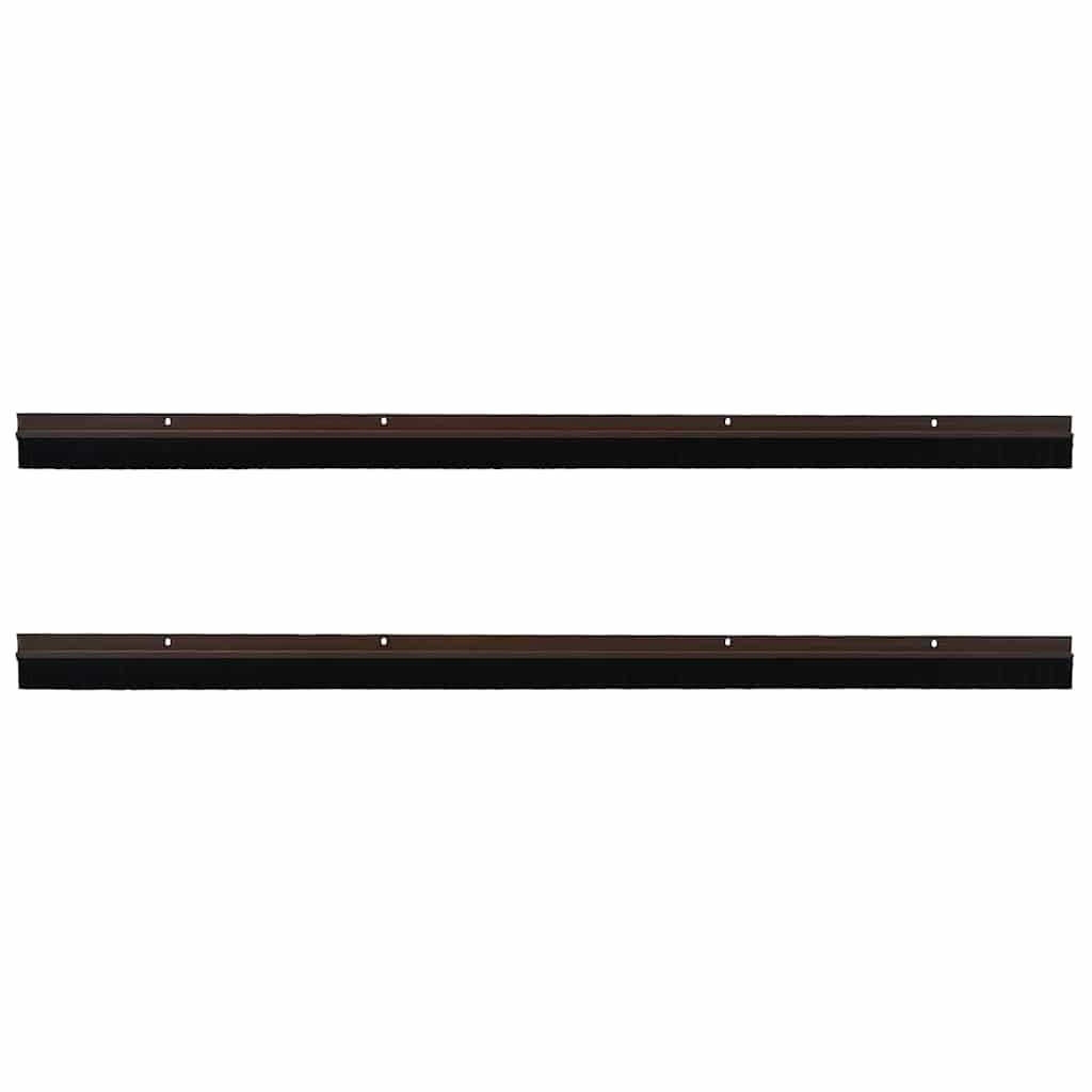 Csavaros Ajtó Kefe Zár 2 pcs Barna 100 cm Alumínium ötvözet