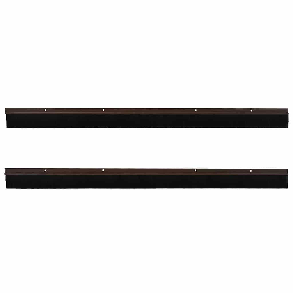 Csavaros Ajtó Kefe Zár 2 pcs Barna 100 cm Alumínium ötvözet