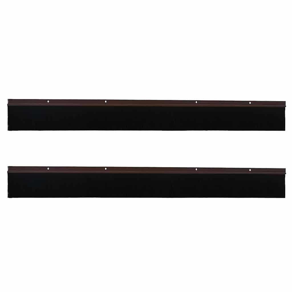 Csavaros Ajtó Kefe Zár 2 pcs Barna 100 cm Alumínium ötvözet