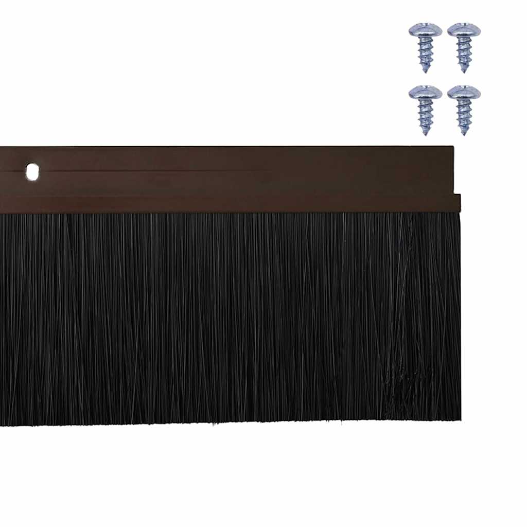 Csavaros Ajtó Kefe Zár 6 pcs Barna 100 cm Alumínium ötvözet