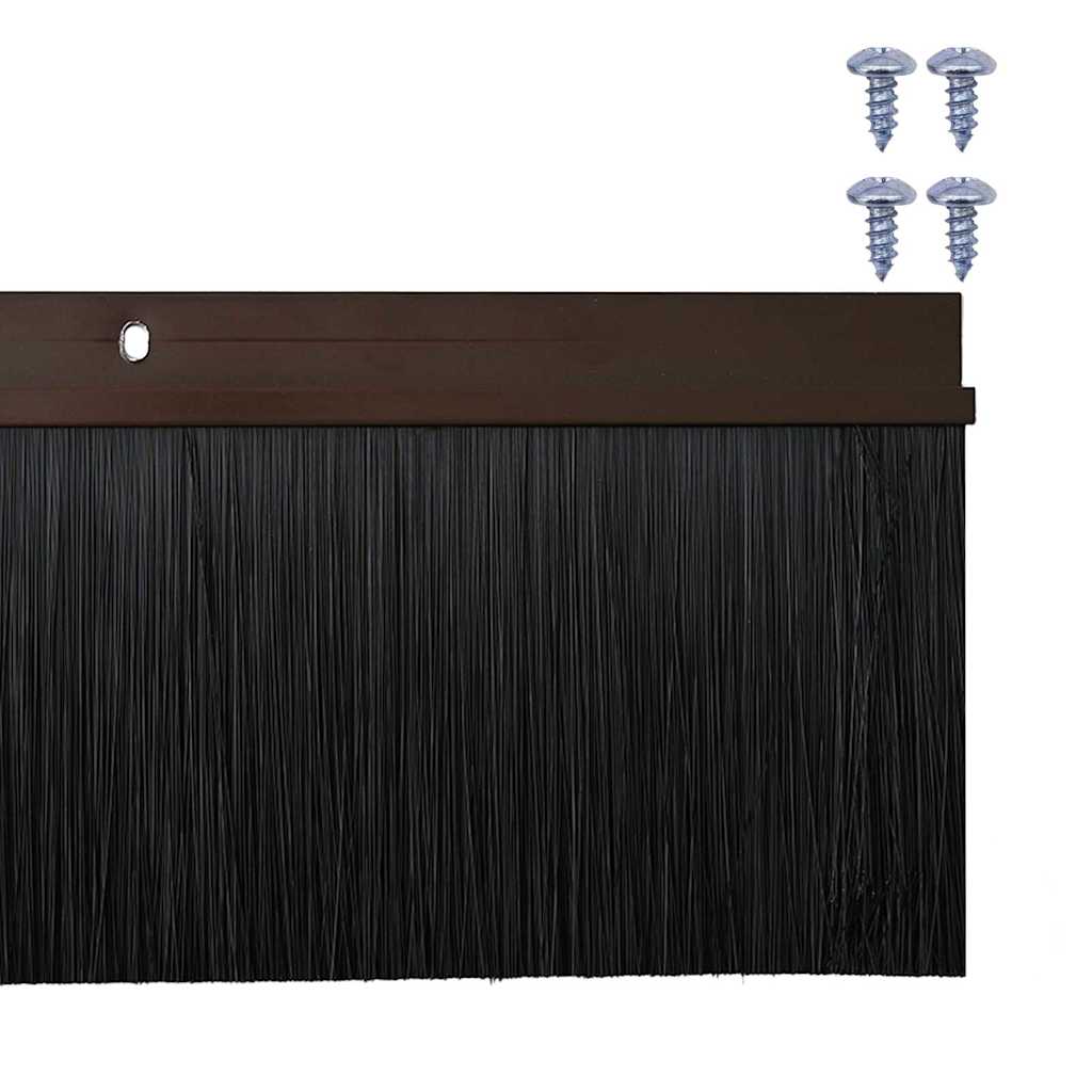 Csavaros Ajtó Kefe Zár 6 pcs Barna 100 cm Alumínium ötvözet