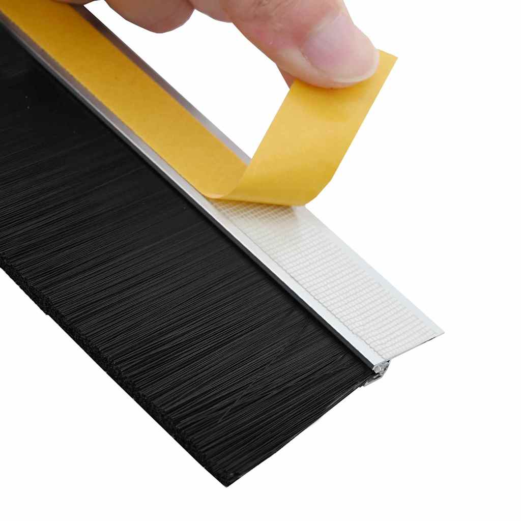 Öntapadó ajtó kefe tömítések 2 pcs Ezüst 100 cm