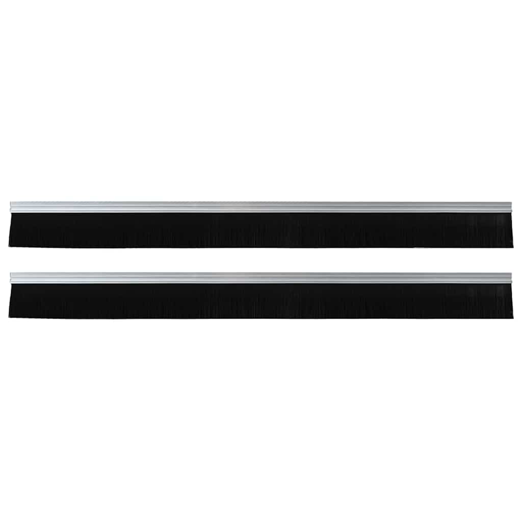 Öntapadó ajtó kefe tömítések 2 pcs Ezüst 100 cm