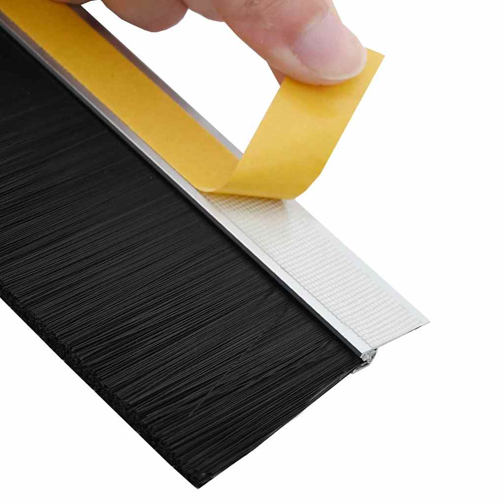 Öntapadó ajtó kefe tömítések 2 pcs Ezüst 100 cm