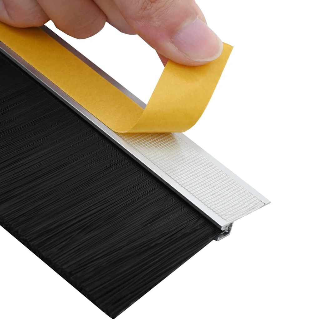 Öntapadó ajtó kefe tömítések 6 pcs Ezüst 100 cm