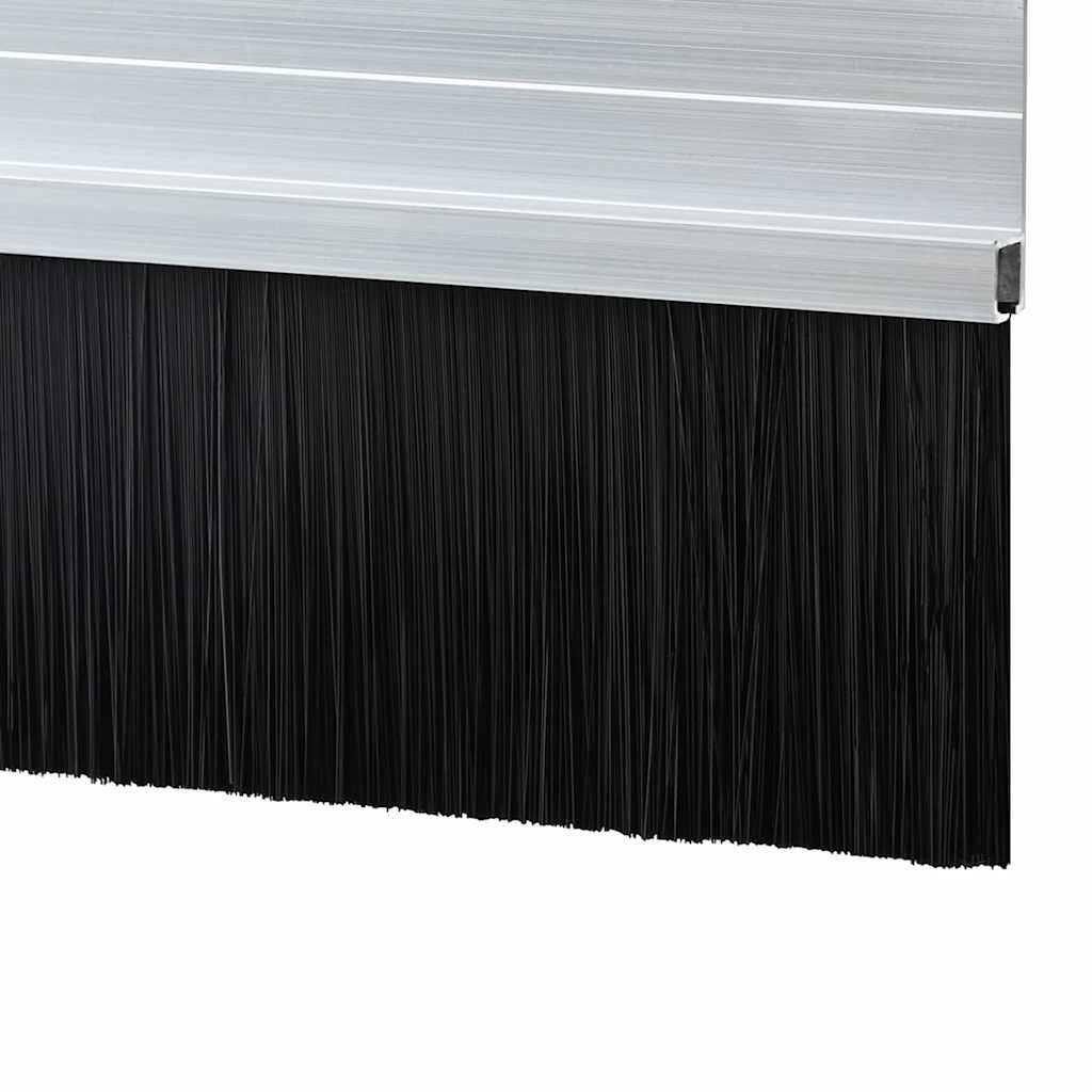 Öntapadó ajtó kefe tömítések 12 pcs Ezüst 100 cm