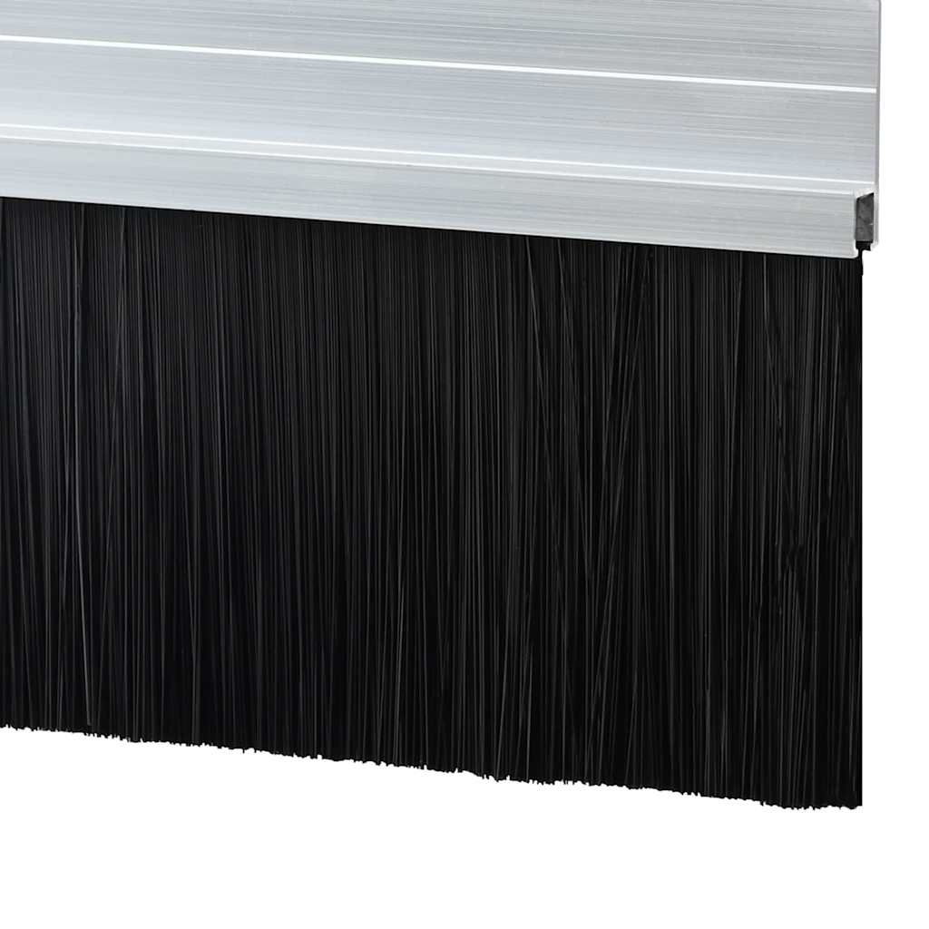 Öntapadó ajtó kefe tömítések 12 pcs Ezüst 100 cm
