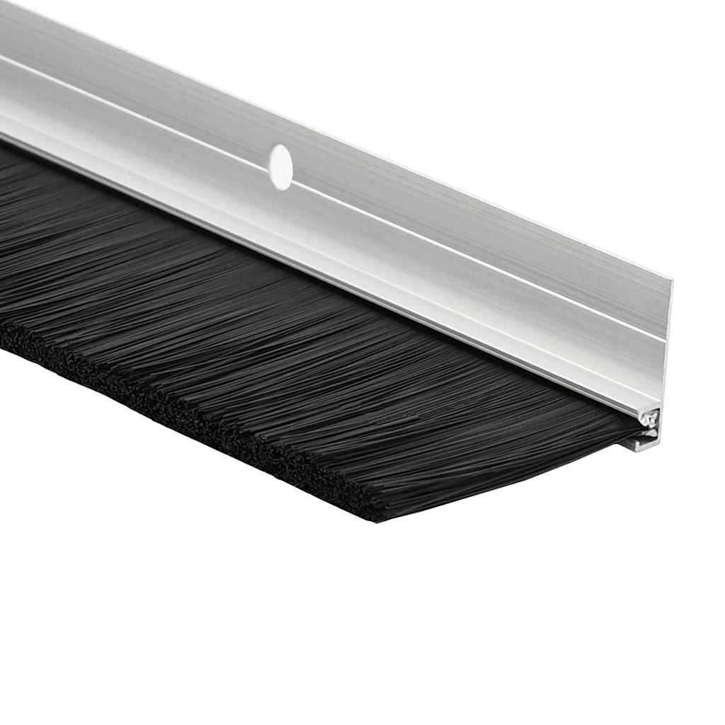 Csavaros Ajtó Kefe Zár 2 db Ezüst 100 cm Alumínium ötvözet