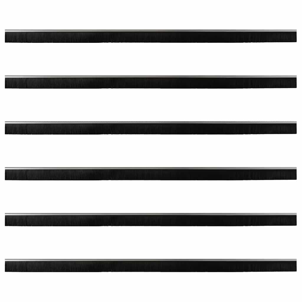Csavaros Ajtó Kefe Zár 6 pcs Ezüst 100 cm Alumínium ötvözet