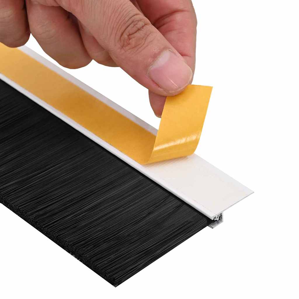 Öntapadó ajtó kefe tömítések 2 pcs Fehér 100 cm
