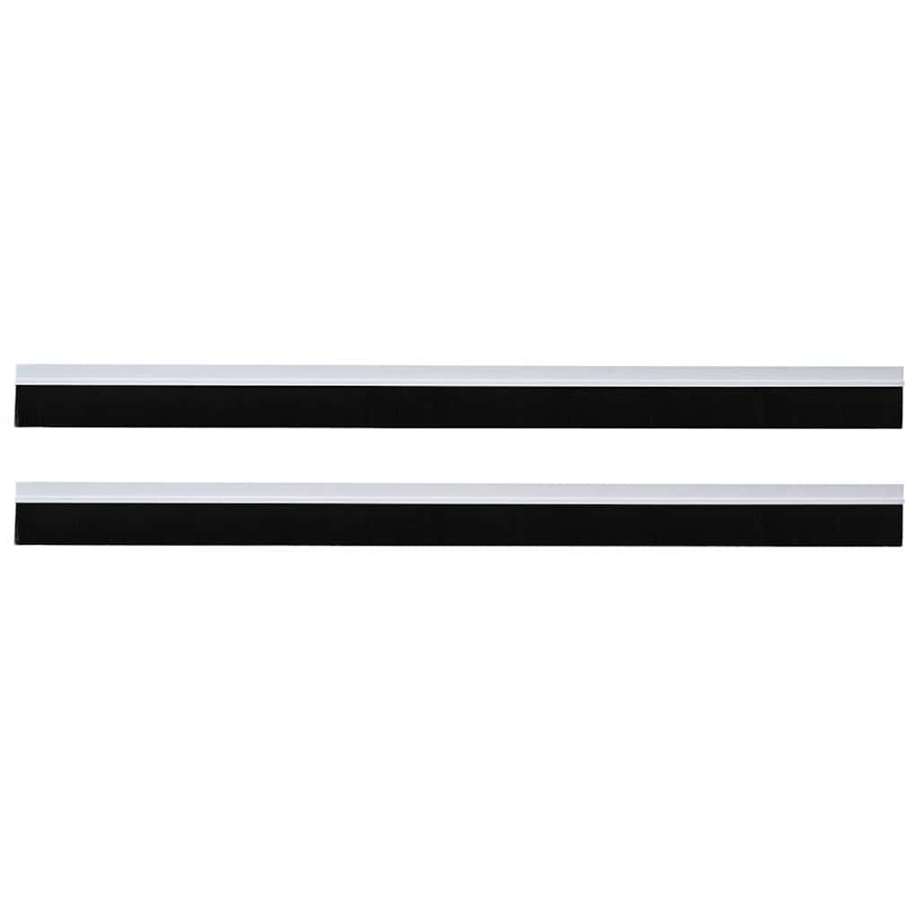 Öntapadó ajtó kefe tömítések 2 pcs Fehér 100 cm