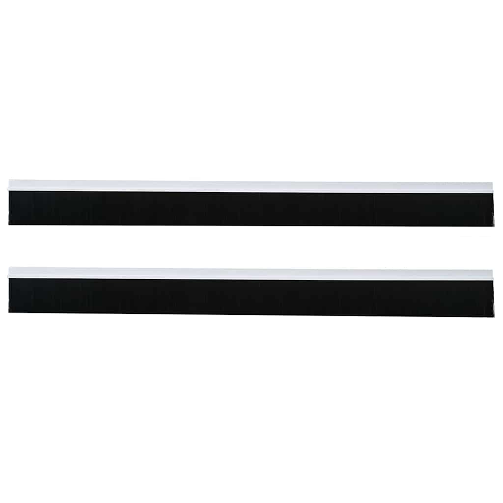 Öntapadó ajtó kefe tömítések 2 pcs Fehér 100 cm