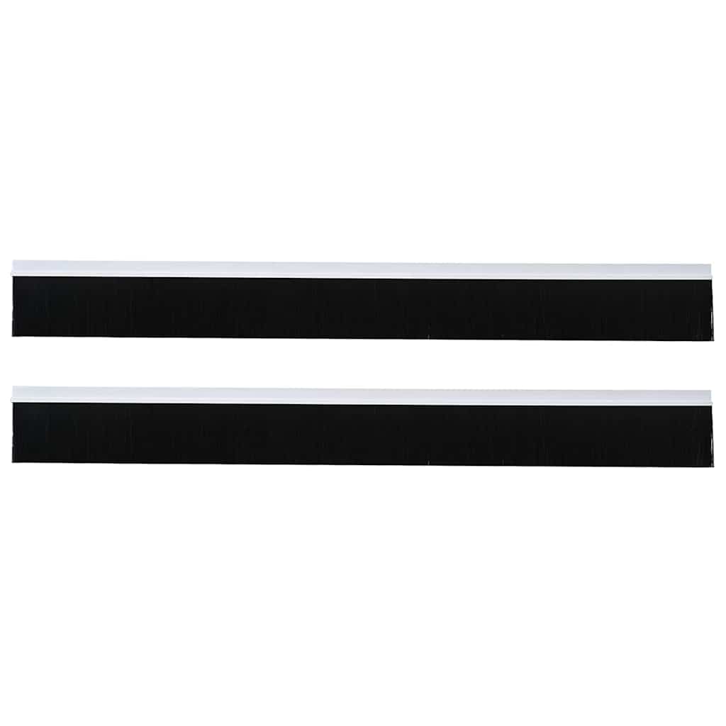Öntapadó ajtó kefe tömítések 2 pcs Fehér 100 cm