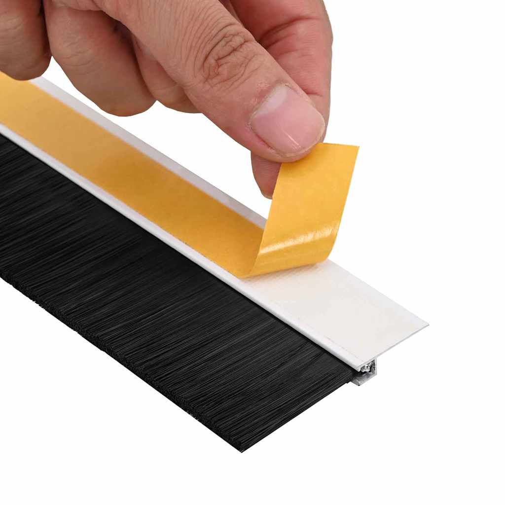 Öntapadó ajtó kefe tömítések 6 pcs Fehér 100 cm