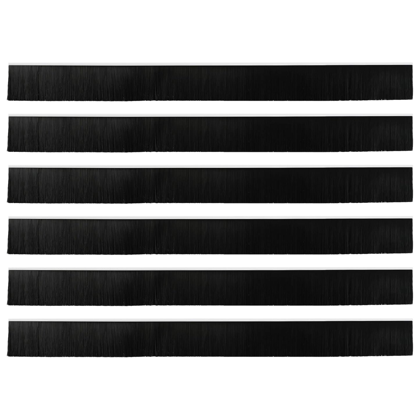Öntapadó ajtó kefe tömítések 6 pcs Fehér 100 cm