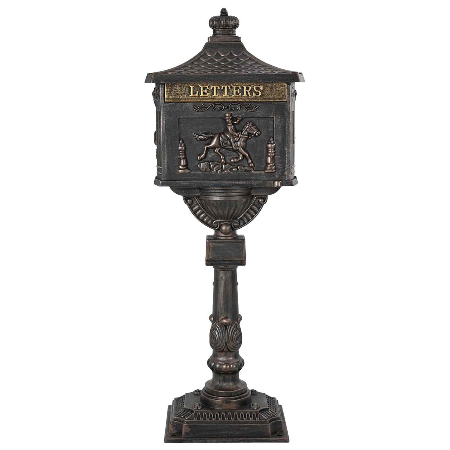 Álló Levélszekrény Bronz 42,5 x 29,5 x 117 cm Öntött alumínium