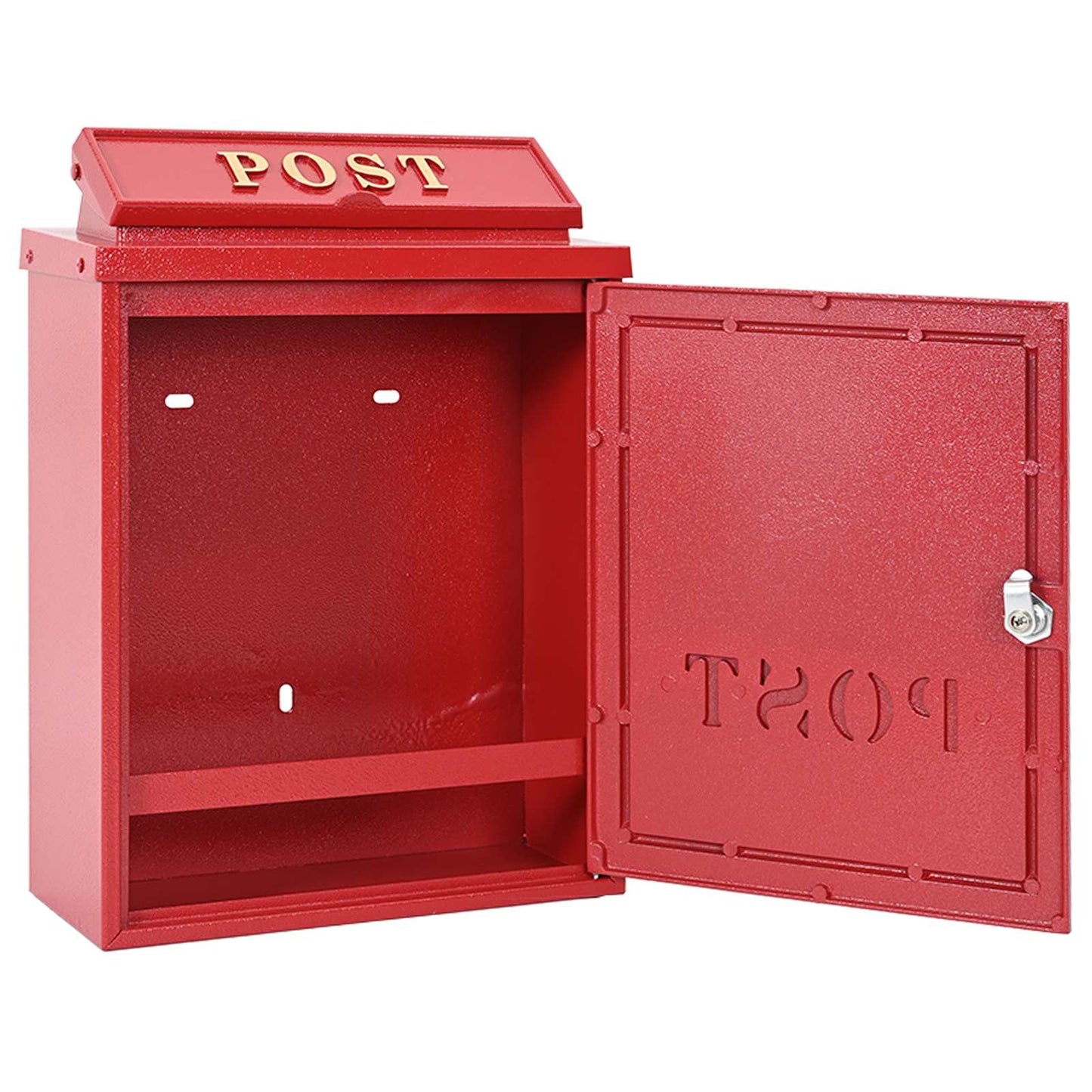 Fali Postafiók tárolóval Piros 29 x 13 x 41 cm Öntött alumínium